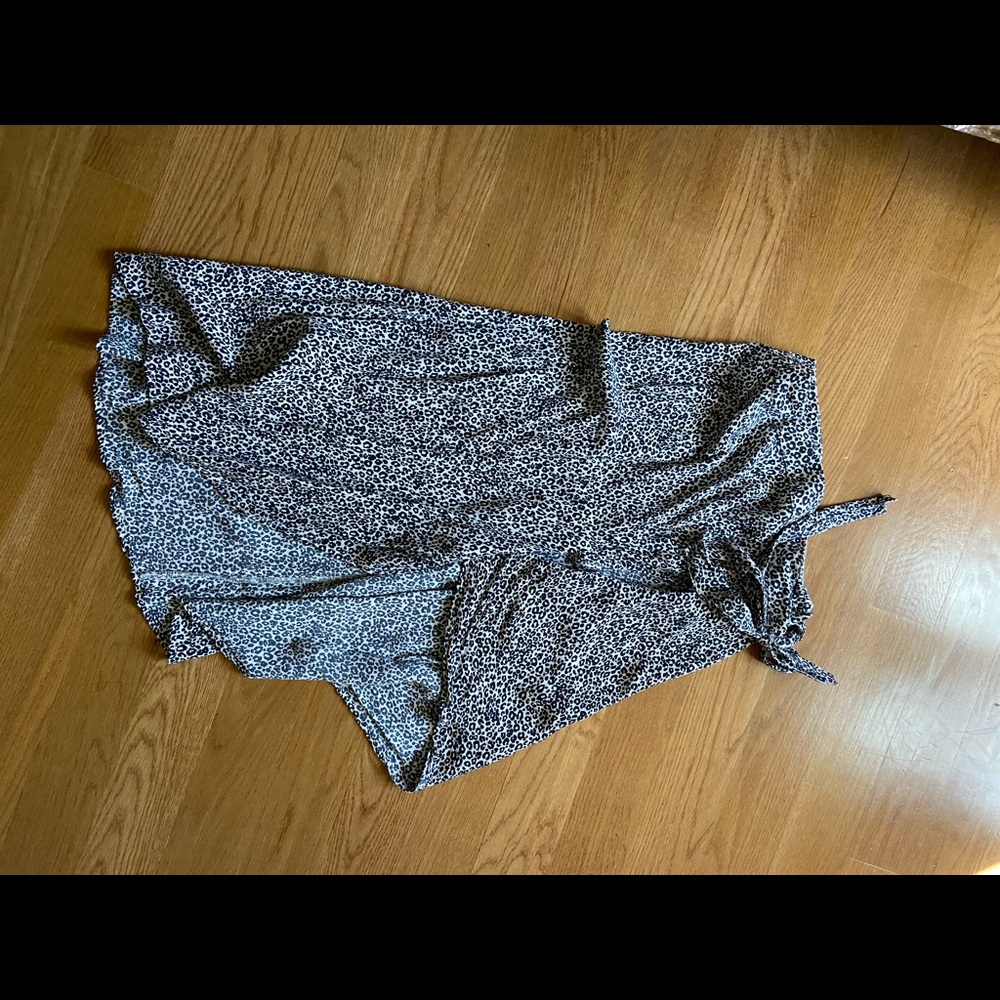 Cheetah Print Midi Skirt